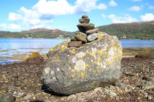 Small cairn for Naseeb on the Isle Of Bute